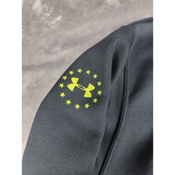 Under‎ Armour Hoodie Mens Medium Black Wounded Warrior Project Pullover Storm 1 - Picture 7 of 9